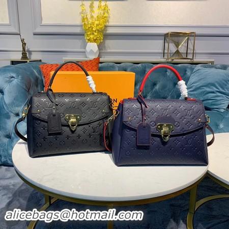 Duplicate Louis Vuitton Georges MM Monogram Empreinte Original Leather M53944 Navy