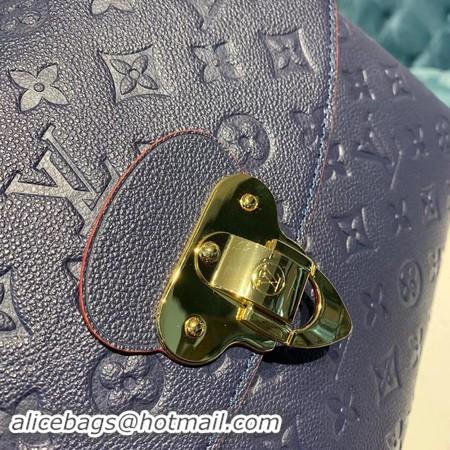 Duplicate Louis Vuitton Georges MM Monogram Empreinte Original Leather M53944 Navy