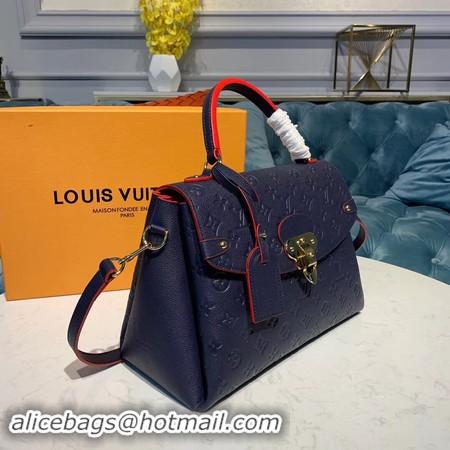 Duplicate Louis Vuitton Georges MM Monogram Empreinte Original Leather M53944 Navy