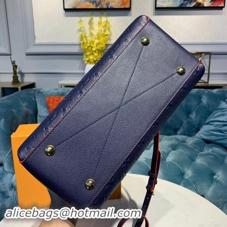 Duplicate Louis Vuitton Georges MM Monogram Empreinte Original Leather M53944 Navy