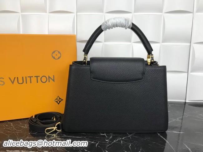 Unique Style Louis Vuitton Original Leather CAPUCINES PM M52963 Black