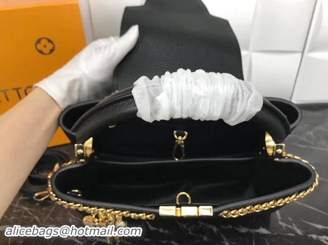 Unique Style Louis Vuitton Original Leather CAPUCINES PM M52963 Black