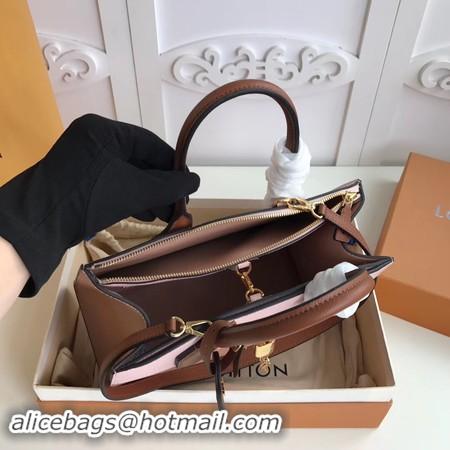 Stylish Louis Vuitton Original Leather CITY STEAMER PM M55062 Pink&Apricot