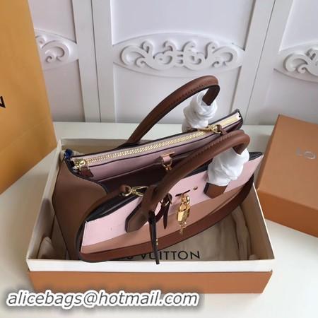 Stylish Louis Vuitton Original Leather CITY STEAMER PM M55062 Pink&Apricot