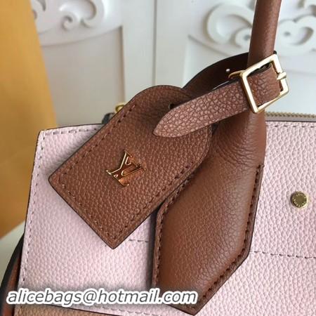 Stylish Louis Vuitton Original Leather CITY STEAMER PM M55062 Pink&Apricot