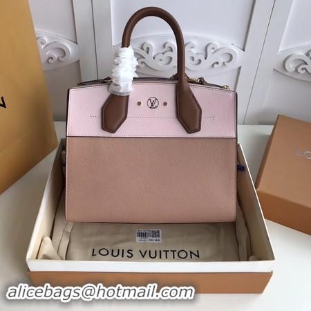 Stylish Louis Vuitton Original Leather CITY STEAMER PM M55062 Pink&Apricot