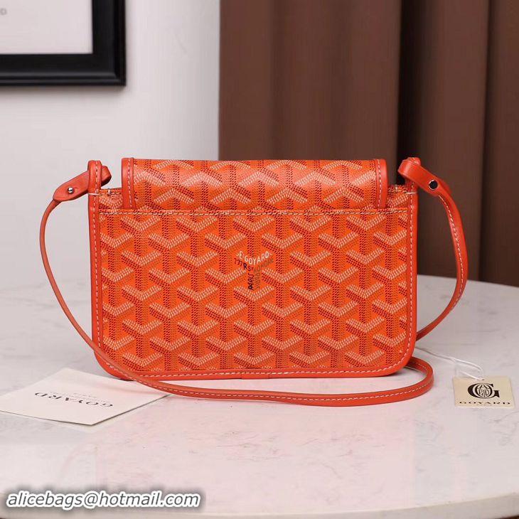 New Fashion Goyard Plumet Wallet Clutch Bag With Leather Strap 2166 Orange