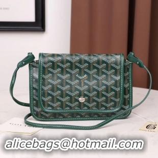 Imitation Goyard Plumet Wallet Clutch Bag With Leather Strap 2166 Green