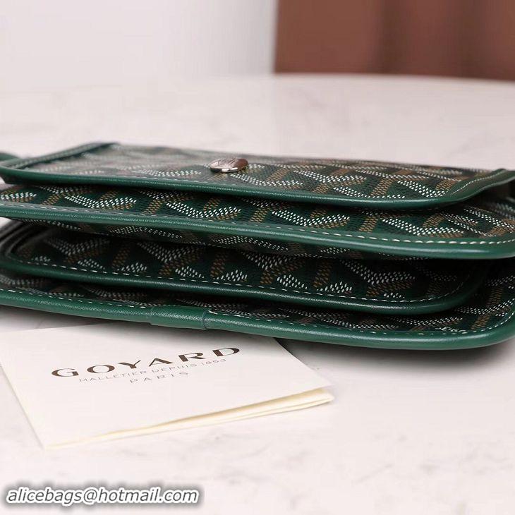 Imitation Goyard Plumet Wallet Clutch Bag With Leather Strap 2166 Green