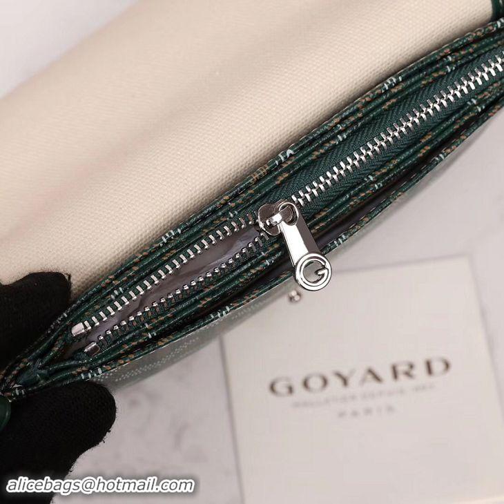 Imitation Goyard Plumet Wallet Clutch Bag With Leather Strap 2166 Green