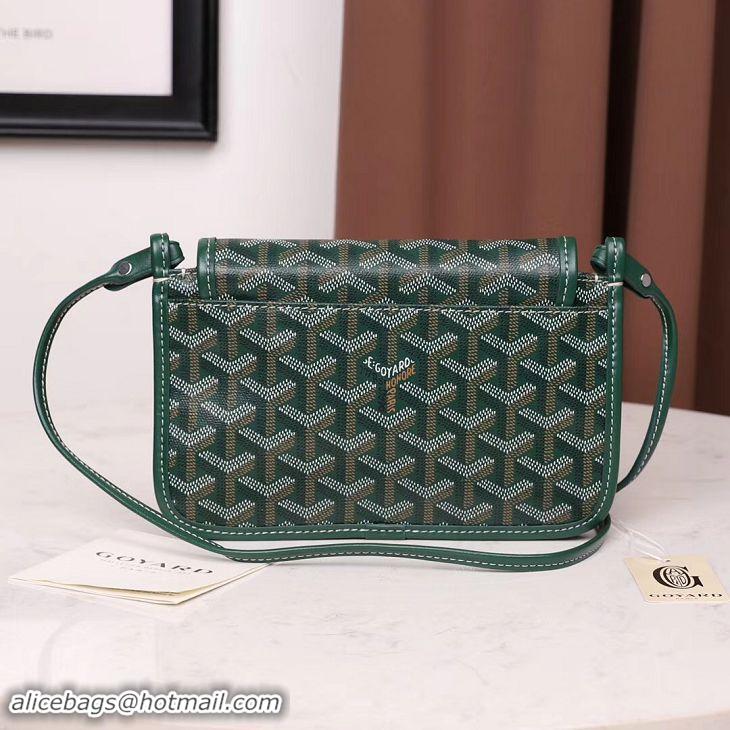 Imitation Goyard Plumet Wallet Clutch Bag With Leather Strap 2166 Green