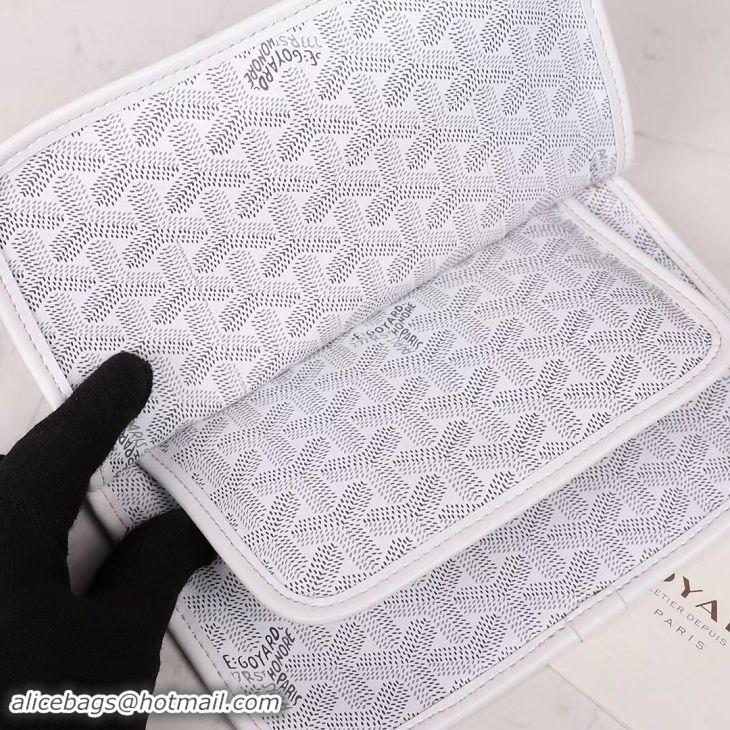 Reproduction Goyard Plumet Wallet Clutch Bag With Strap 2166 White