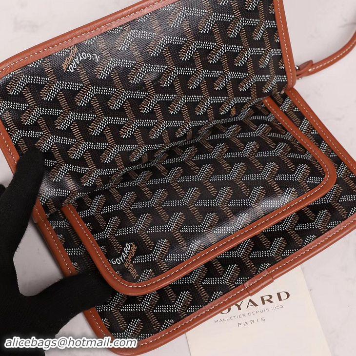 ​Popular Goyard Plumet Wallet Clutch Bag With Strap 2166 Black And Tan