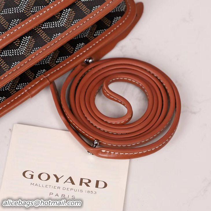 ​Popular Goyard Plumet Wallet Clutch Bag With Strap 2166 Black And Tan