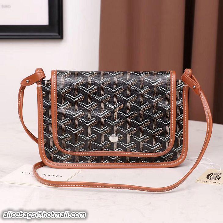 ​Popular Goyard Plumet Wallet Clutch Bag With Strap 2166 Black And Tan