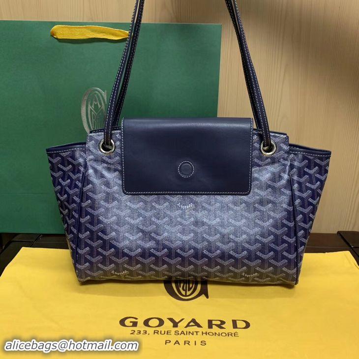 Discount Goyard Original Rouette Shoulder Tote Bag 00315 Navy Blue