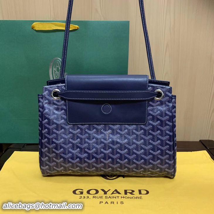 Discount Goyard Original Rouette Shoulder Tote Bag 00315 Navy Blue