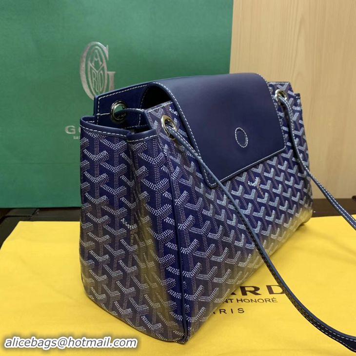 Discount Goyard Original Rouette Shoulder Tote Bag 00315 Navy Blue