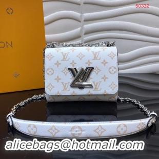 Perfect Louis Vuitton Original Leather TWIST M50332 White