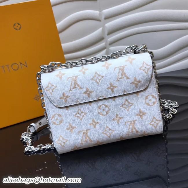 Perfect Louis Vuitton Original Leather TWIST M50332 White