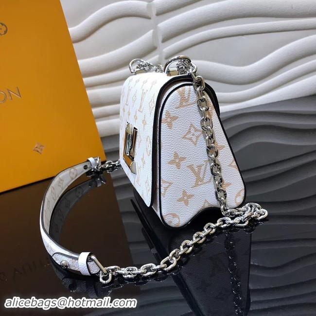 Perfect Louis Vuitton Original Leather TWIST M50332 White