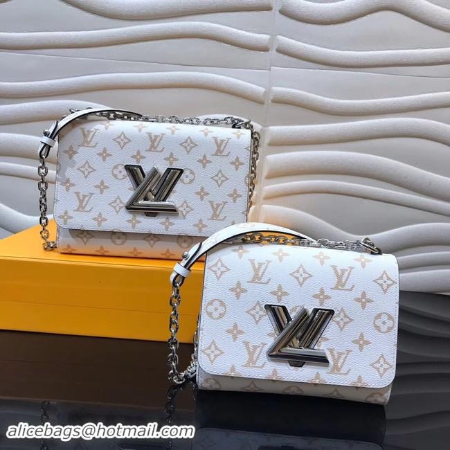 Perfect Louis Vuitton Original Leather TWIST M50332 White