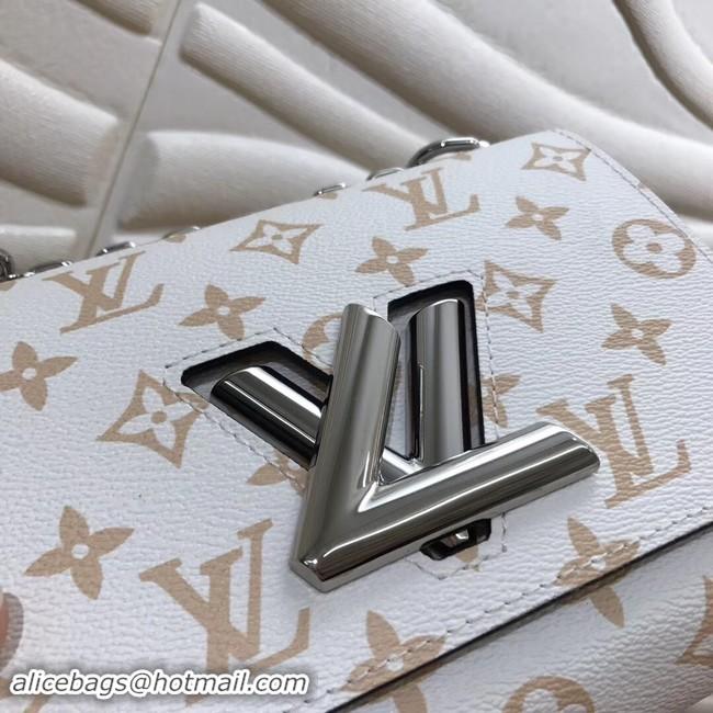 Perfect Louis Vuitton Original Leather TWIST M50332 White