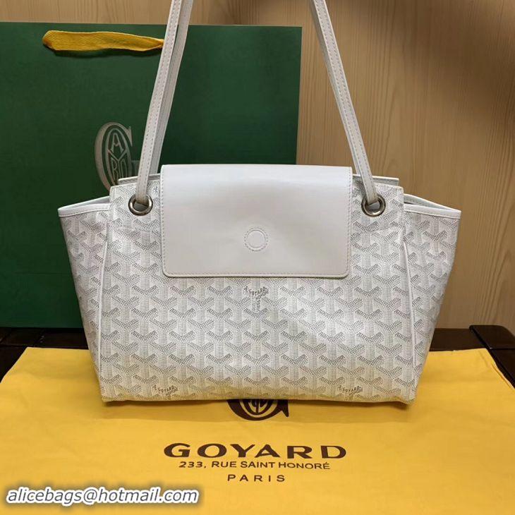 Cheapest Goyard Original Rouette Shoulder Tote Bag 00315 White