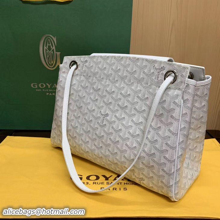 Cheapest Goyard Original Rouette Shoulder Tote Bag 00315 White