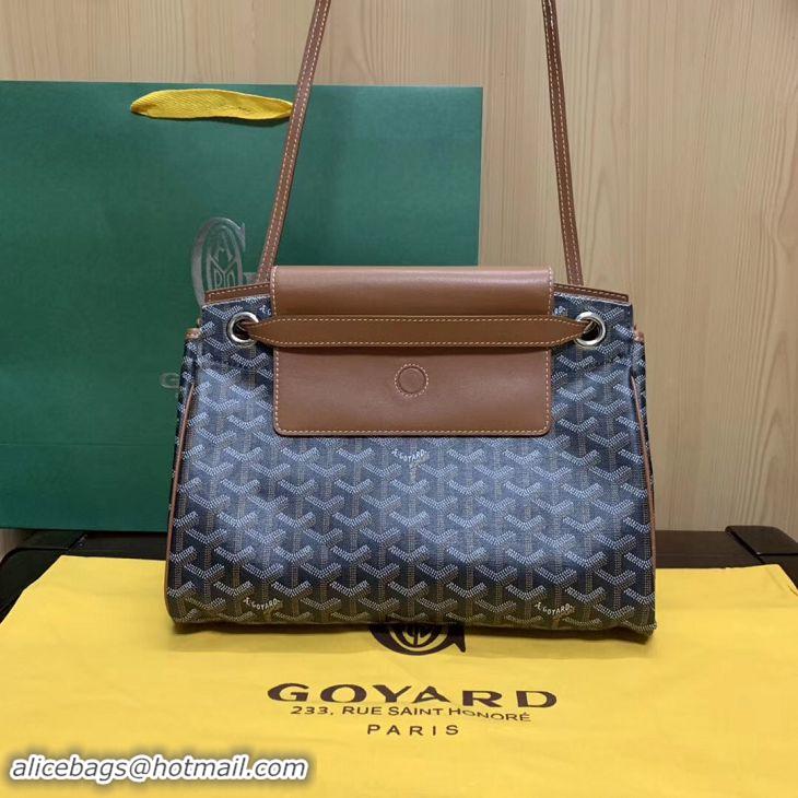 Inexpensive Goyard Original Rouette Shoulder Tote Bag 00315 Black And Tan