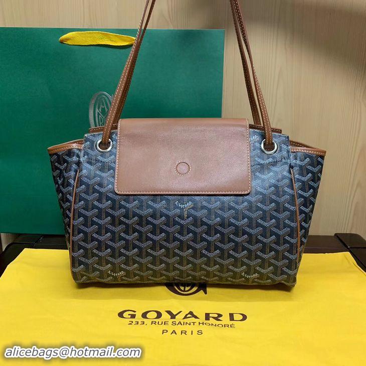 Inexpensive Goyard Original Rouette Shoulder Tote Bag 00315 Black And Tan