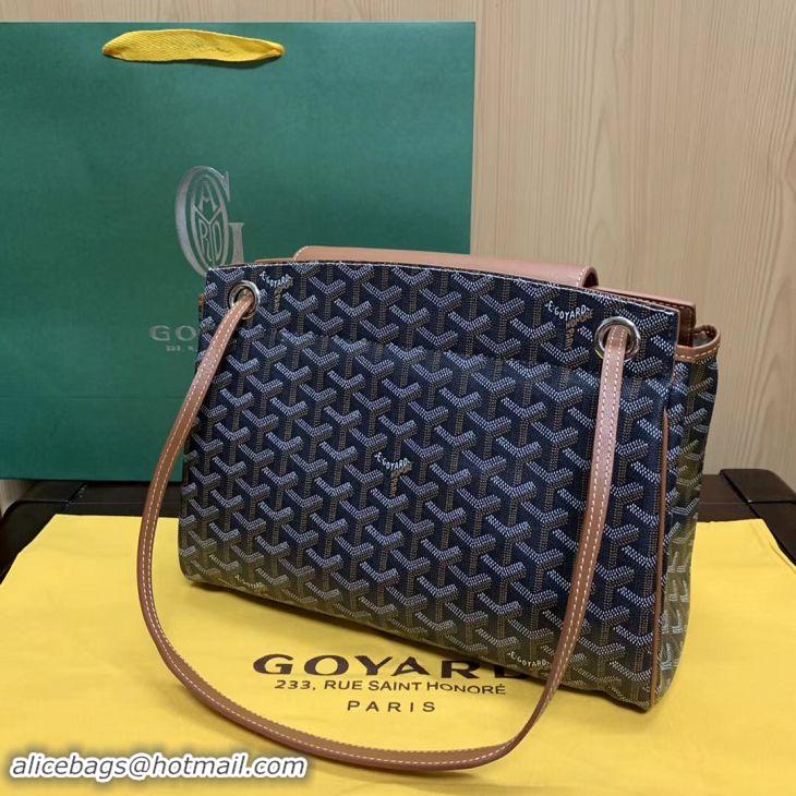 Inexpensive Goyard Original Rouette Shoulder Tote Bag 00315 Black And Tan