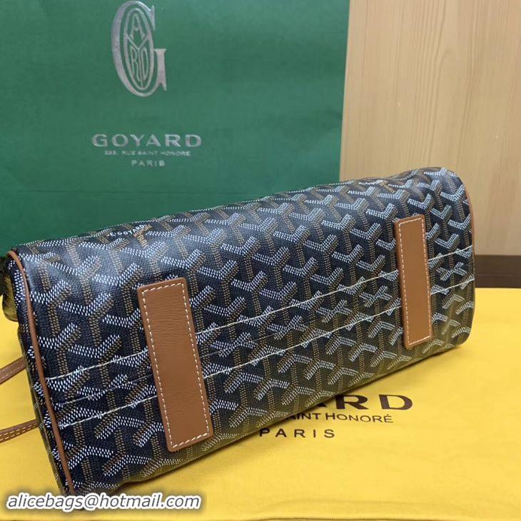 Inexpensive Goyard Original Rouette Shoulder Tote Bag 00315 Black And Tan