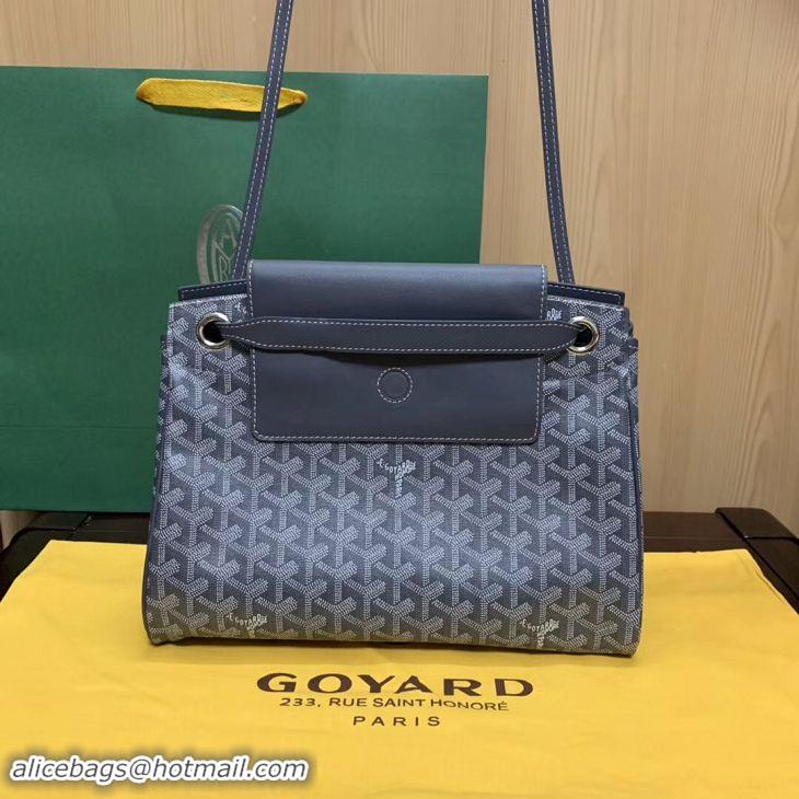 Duplicate Goyard Original Rouette Shoulder Tote Bag 00315 Dark Grey