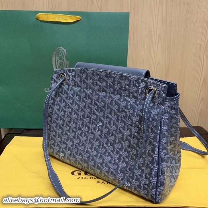 Duplicate Goyard Original Rouette Shoulder Tote Bag 00315 Dark Grey