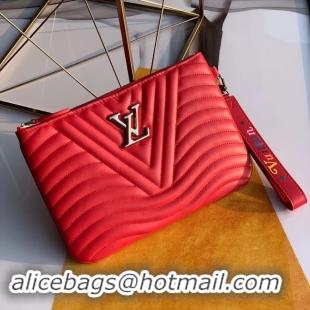 Classic Hot Louis Vuitton NEW WAVE Zipper Clutch bag M67500 red