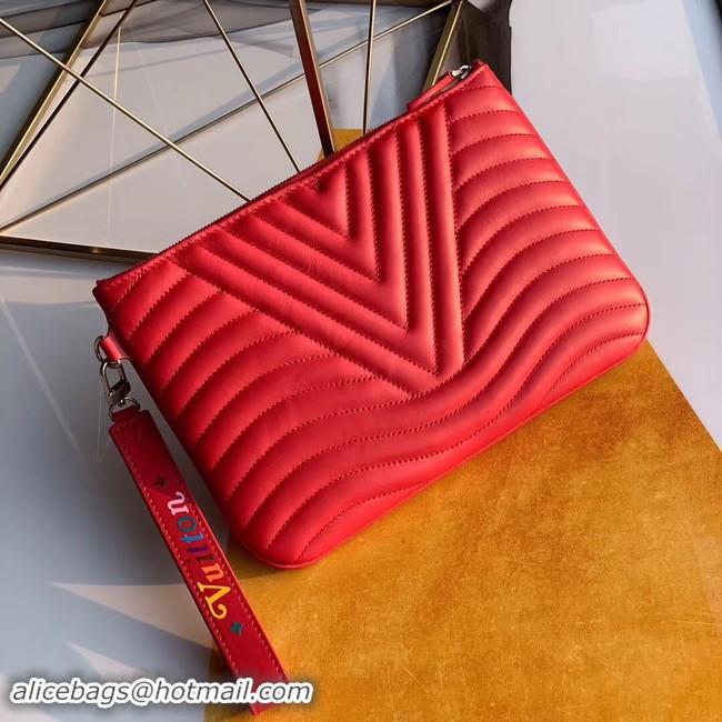 Classic Hot Louis Vuitton NEW WAVE Zipper Clutch bag M67500 red