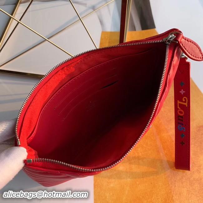 Classic Hot Louis Vuitton NEW WAVE Zipper Clutch bag M67500 red