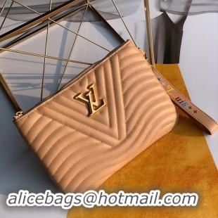 Elegant Louis Vuitton NEW WAVE Zipper Clutch bag M67500 Noisette