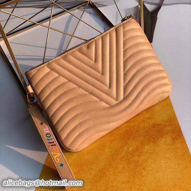 Elegant Louis Vuitton NEW WAVE Zipper Clutch bag M67500 Noisette