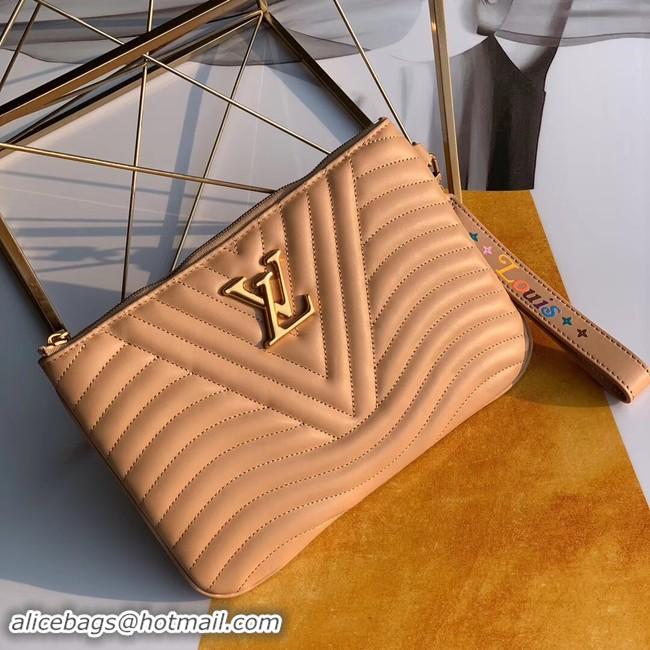 Elegant Louis Vuitton NEW WAVE Zipper Clutch bag M67500 Noisette