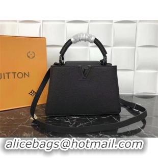 Luxury Cheap Louis Vuitton original Elegant Capucines BB Bags M94517 Black