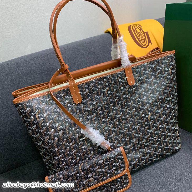 Elegant Goyard Original Isabelle Tote Bag 2194 Black And Tan