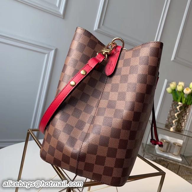 Discounts Louis Vuitton Damier Ebene NEONOE N40198 Cherry Berry