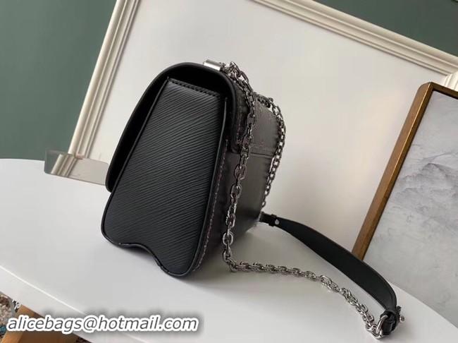 Sumptuous Louis Vuitton TWIST MM Original Leather Bag M53934 Black