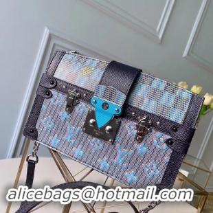 Best Product Louis Vuitton Trunk Clutch Original Leather Bag M55456 Blue