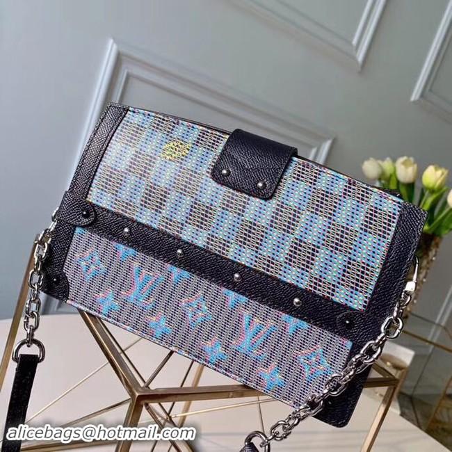 Best Product Louis Vuitton Trunk Clutch Original Leather Bag M55456 Blue