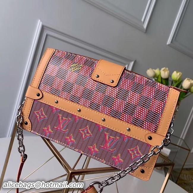 Unique Style Louis Vuitton Trunk Clutch Original Leather Bag M55456 Pink