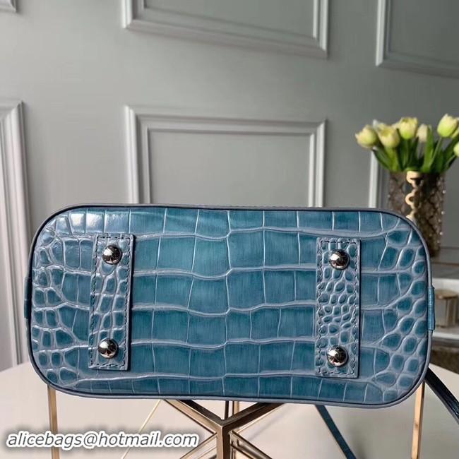 Best Price Louis Vuitton Crocodile Pattern Leather Bag N90897 Blue