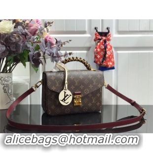 Top Quality Louis vuitton original Monogram Canvas POCHETTE METIS M43984 Wine